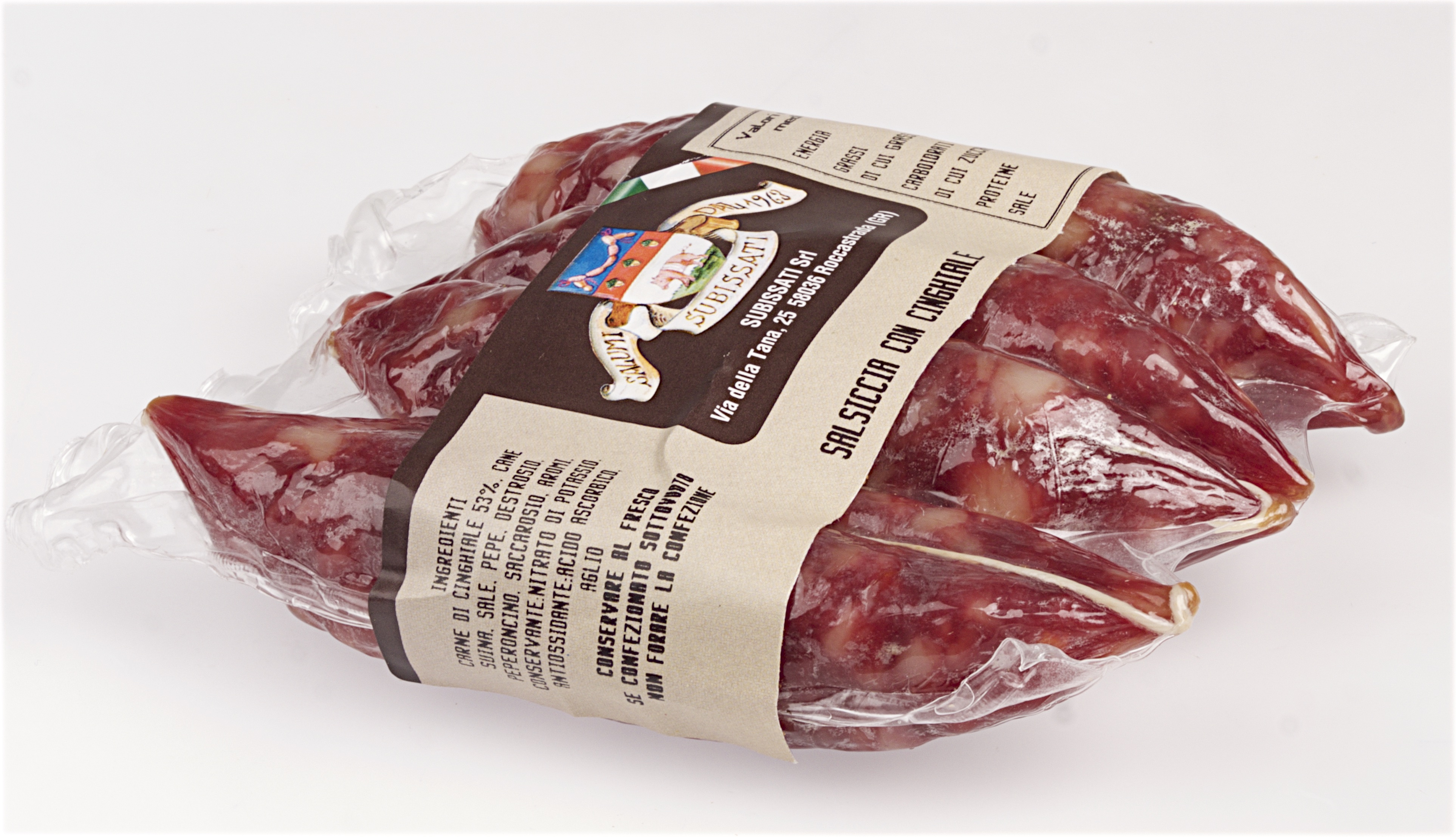 Sausage with wild boar